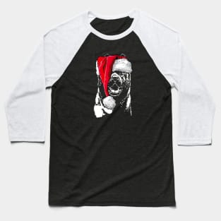 Funny Santa Akita Christmas dog mom gift Baseball T-Shirt